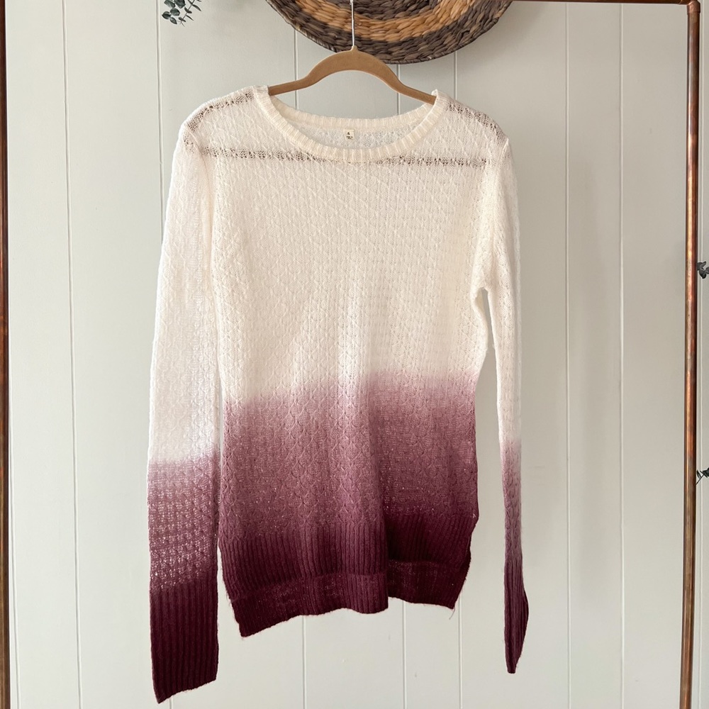 Elegant Ombre Knit Sweater